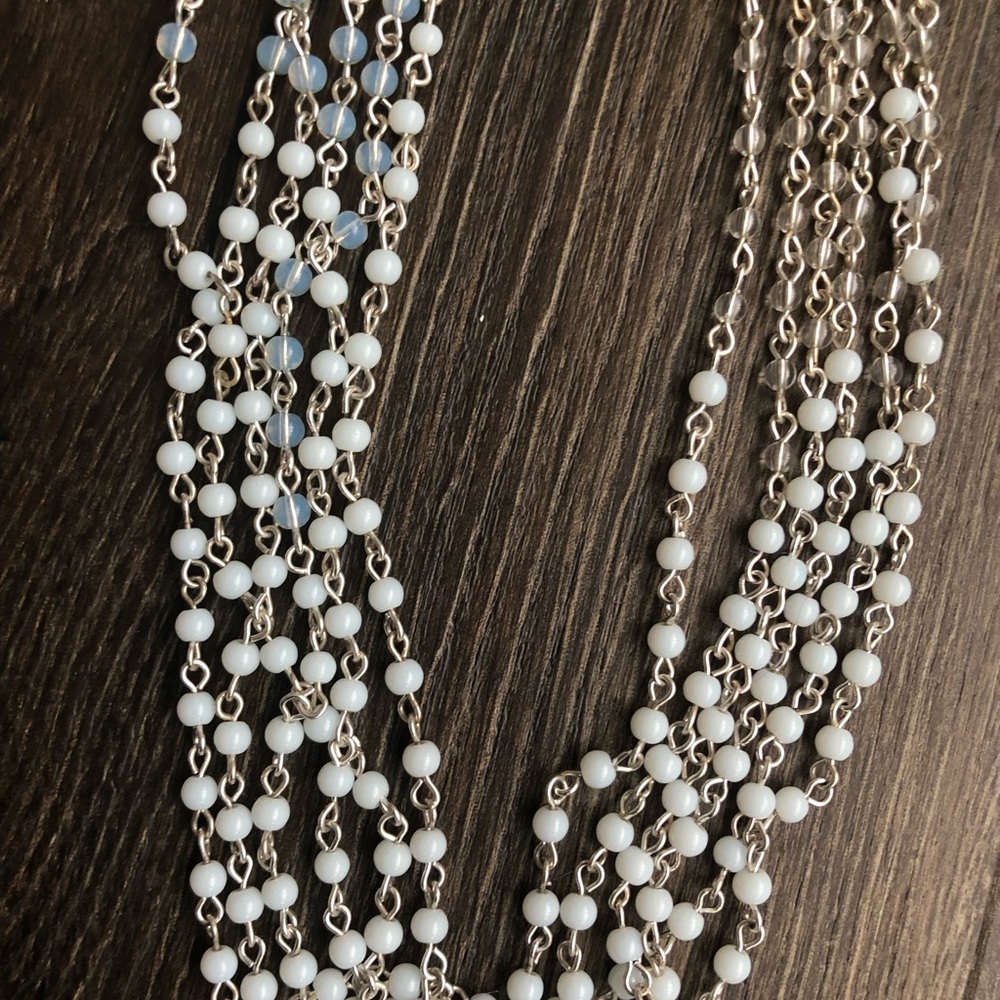 Beautiful Multi String Three-Tone Beads Necklace.… - image 3